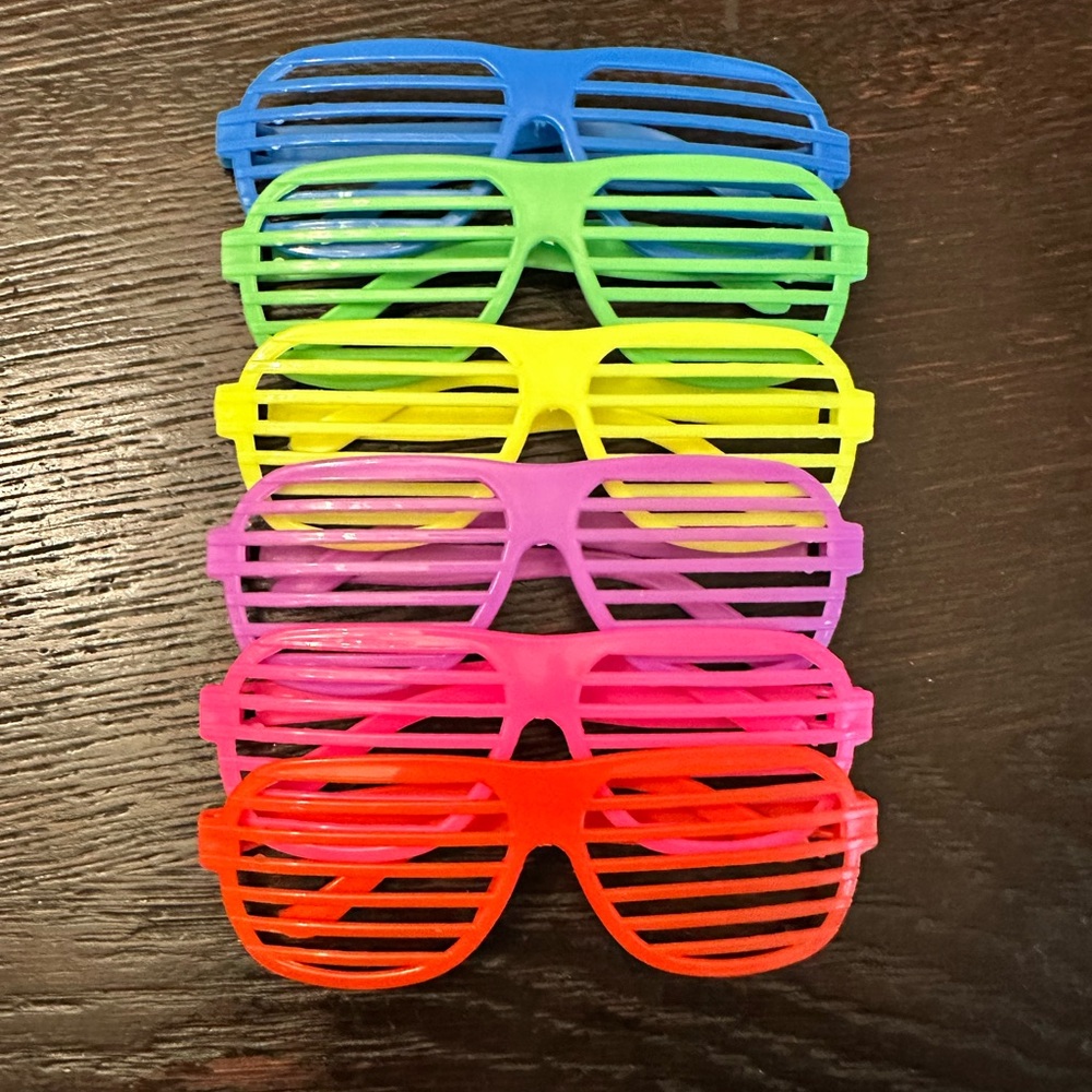 Rainbow Party Glasses